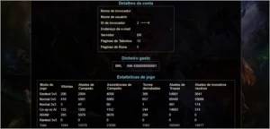 Conta Ouro I League of Legends LOL