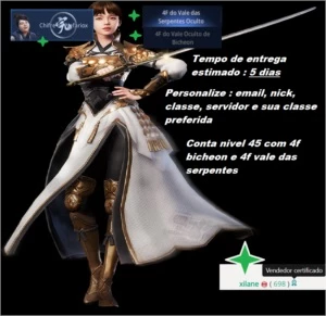 ✔CONTA MIR4 4F BICHEON + 4F SNAKE VALLEY + LV 45 ✔