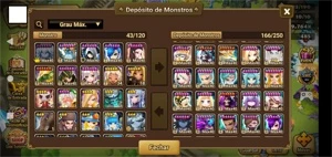 Summoners Wars - Conta Global, vários NAT 5*e algumas Skins.
