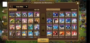 Summoners Wars - Conta Global, vários NAT 5*e algumas Skins.