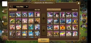 Summoners Wars - Conta Global, vários NAT 5*e algumas Skins.
