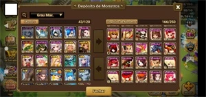 Summoners Wars - Conta Global, vários NAT 5*e algumas Skins.