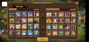 Summoners Wars - Conta Global, vários NAT 5*e algumas Skins.