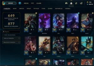 Conta de Lol com mais de 640 skins - League of Legends