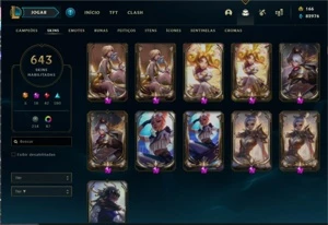 Conta de Lol com mais de 640 skins - League of Legends