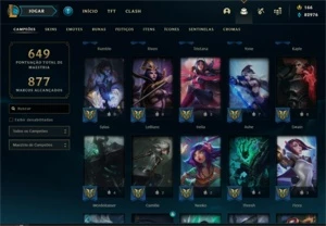Conta de Lol com mais de 640 skins - League of Legends