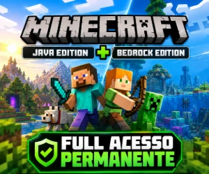 Minecraft Java + Bedrock Original | Full Acesso Permanente