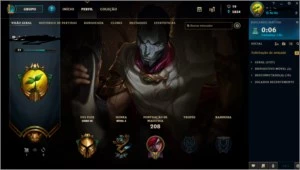 CONTA LOL - PLATINA V COM 100 SKINS - League of Legends