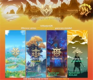 🧰 SERVIÇOS DE COLETA - GENSHIN IMPACT | ANUNCIO DINAMIC