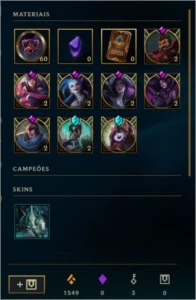CONTA LOL - DIAMANTE 2 TFT + 291 SKINS - MESTRE S8 S9 - League of Legends