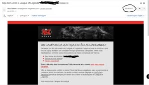 CONTA PLATINA 2 - League of Legends LOL