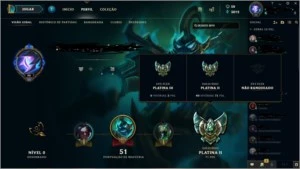 CONTA PLATINA 2 - League of Legends LOL