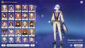 ✧ Genshin impact conta com 10 personagens 5 estrelas✧