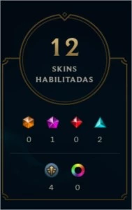 Conta unranked 12 skins - League of Legends LOL