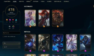 Conta League of Legends - 478 Skins LOL