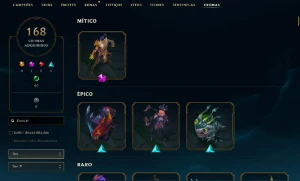 Conta League of Legends - 478 Skins LOL