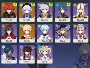 AR7 | Qiqi, Razor, Chongyun, Xingqiu, e Barbara + O sino - Genshin Impact