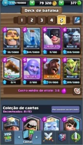 conta lvl11 com os melhores baús - Clash Royale