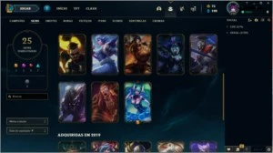 Conta lol lvl 112 ouro 4, varios icones, emotes, skins raras - League of Legends