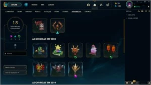 Conta lol lvl 112 ouro 4, varios icones, emotes, skins raras - League of Legends