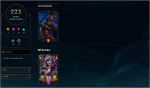 CONTA UNRANKED 149 CHAMPIONS E 223 SKINS - League of Legends LOL