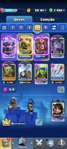 Clash Royale conta top para jogar