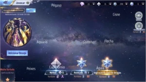 Conta SSA sevirdor A2 + 41 LVL 80. - Saint Seiya Awakening