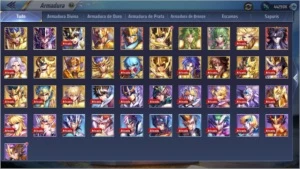 Conta SSA sevirdor A2 + 41 LVL 80. - Saint Seiya Awakening