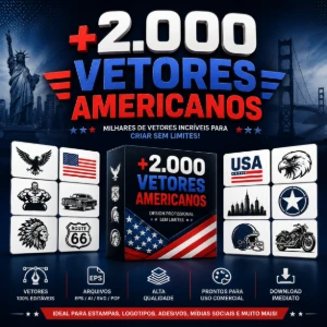 🇺🇸 +2.000 Vetores Americanos Premium - Outros