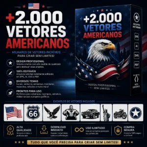 🇺🇸 +2.000 Vetores Americanos Premium - Outros