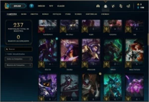 Conta prata 4 com 38 skins e 74 champs - League of Legends LOL