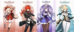 GENSHIN IMPACT PC / AR 30 / DILUC + KEQING + KLEE + JEAN