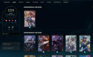 MEGA CONTA DA RIOT COM LOL,VAVA E TFT UPADOS (LOL+300 SKINS) - League of Legends