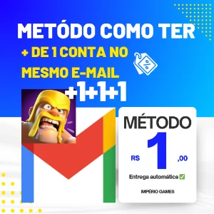 Método Como Colocar+ De 1 Conta Em 1 E-Mail - Clash of Clans