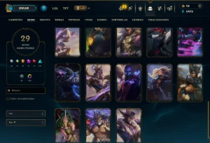 Esmeralda 1 com 90 Champs e 29 Skins ( ADC / MID ) - League of Legends LOL