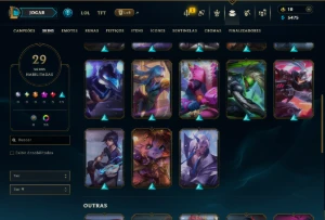 Esmeralda 1 com 90 Champs e 29 Skins ( ADC / MID ) - League of Legends LOL