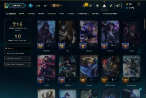 Esmeralda 1 com 90 Champs e 29 Skins ( ADC / MID ) - League of Legends LOL