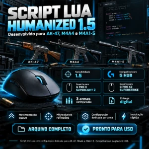 Script Lua Humanized 1.5 — Logitech G Hub - Counter Strike CS