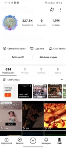 Conta Kwai com mais de 220k de seguidores - Redes Sociais