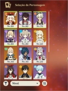 AR43, Klee, Zhongli, Jean, Túmulo do lobo - Genshin Impact