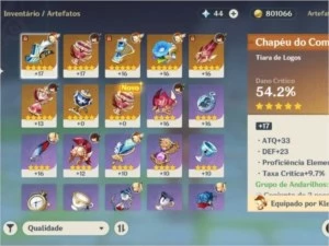AR43, Klee, Zhongli, Jean, Túmulo do lobo - Genshin Impact