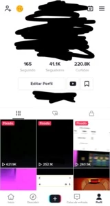 Conta do tiktok com 40l de seguidores - Redes Sociais