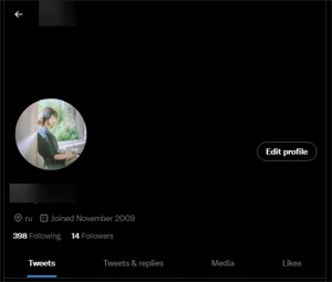 Conta OLD twitter (Criada em 2009) - Outros