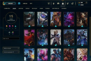 Prata 4 com 35 Champs e 15 Skins + 16 Espolios - League of Legends LOL