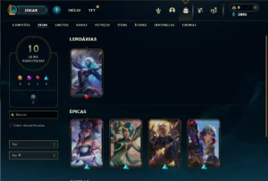 Esmeralda 4 com 50 Champs e 10 Skins - League of Legends LOL