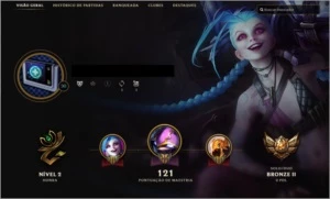 CONTA DE LEAGUE OF LEGENDS LOL