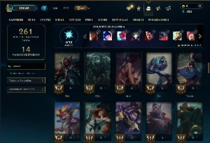 Unranked com 85 Champs e 31 Skins + 27 Fragmentos - League of Legends LOL