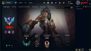 MMR PLAT/DIAMOND, 114 SKINS, ÍCONES RAROS, CRIADA A 10 ANOS - League of Legends LOL