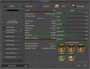 RP 248 Inabra + EK 206 Wintera (Full Charlover) - Tibia