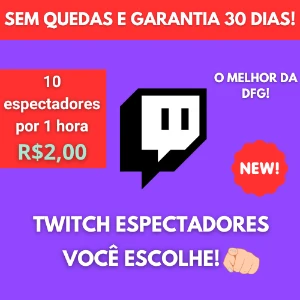 Twitch Espectadores Em Live! - Redes Sociais